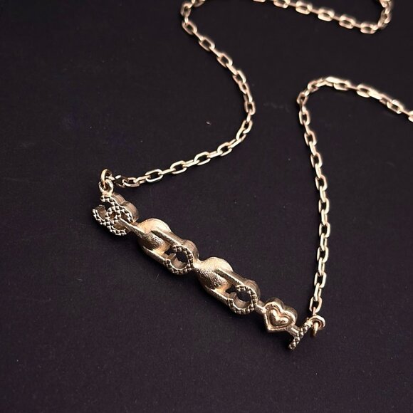 Chanel Metal Resin Pearl I Love Coco Necklace Gold Multicolor - Picture 4 of 8